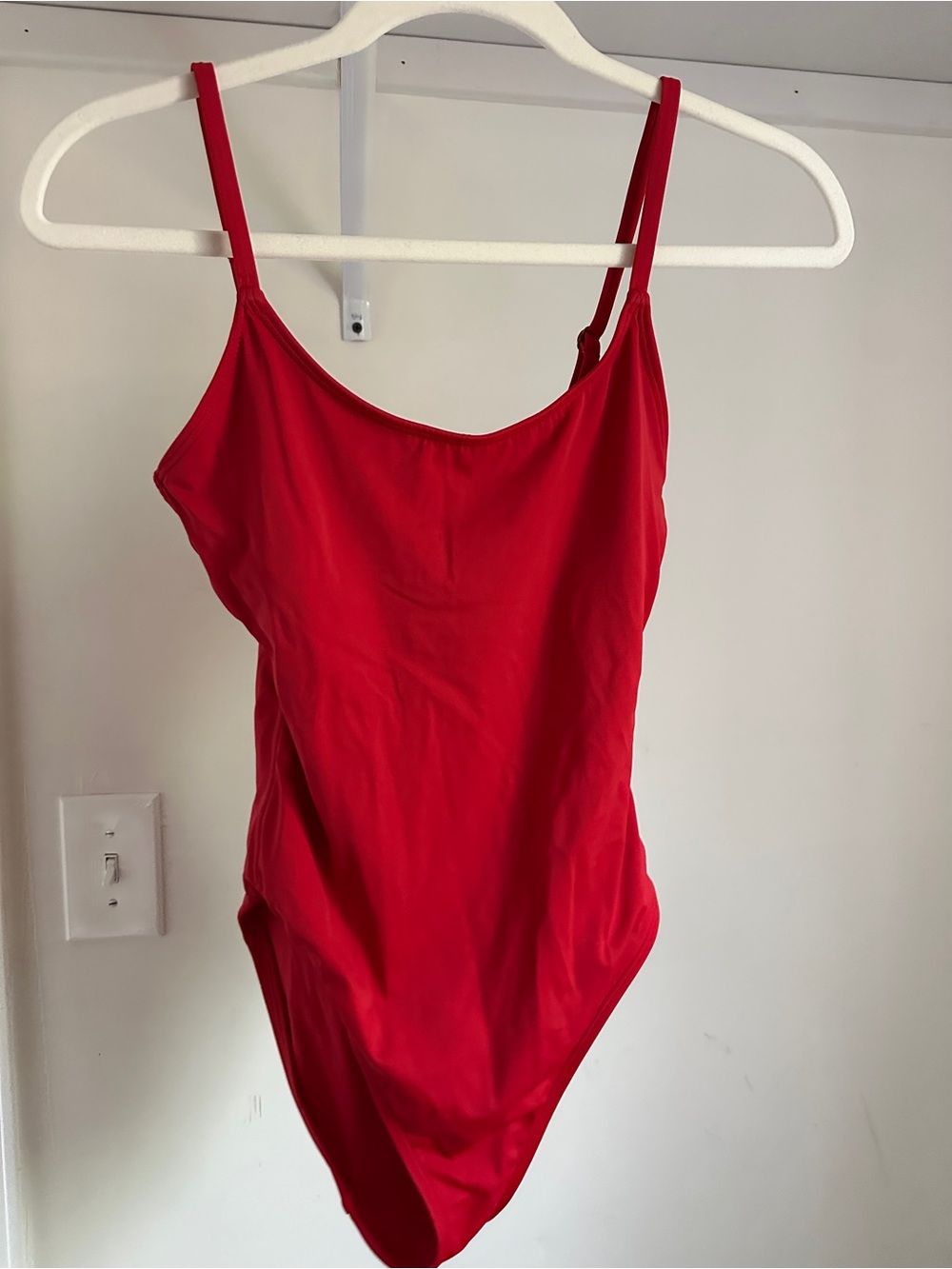 Andie Red Girls' One-Piece Swimsuit with Thin Straps